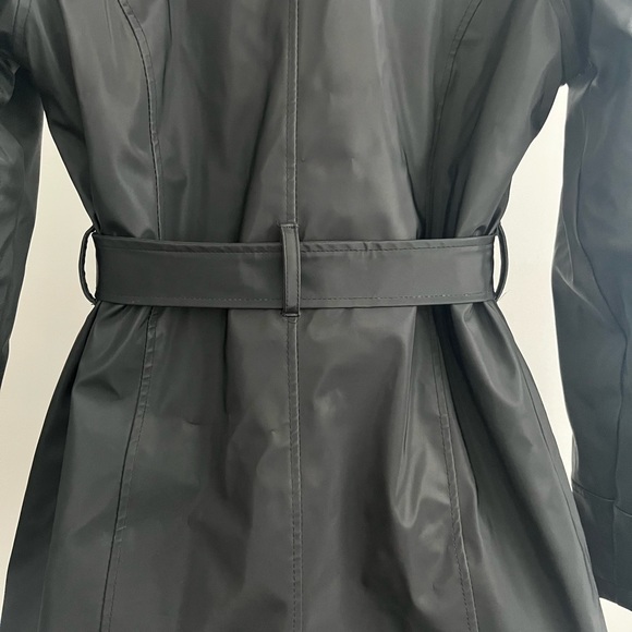 ACTUELLE Prêt à Porter Black Trench Coat - Picture 9 of 10